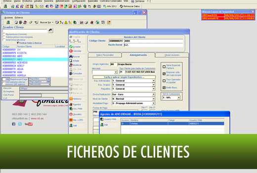 Ficheros de clientes Mayoristas Turísticos - OfiTour