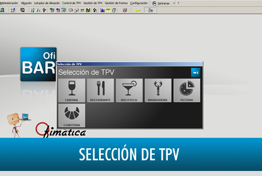 OfiBarman Software Ofimática Selección de TPV
